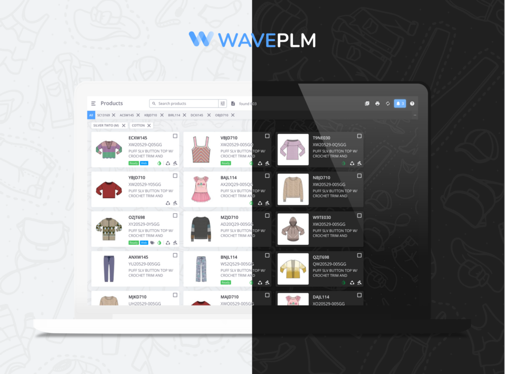 fashion plm software interface