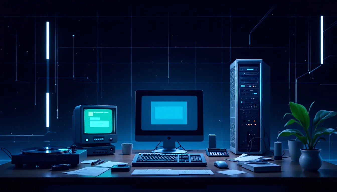 The evolution of PLM software through different technological eras.