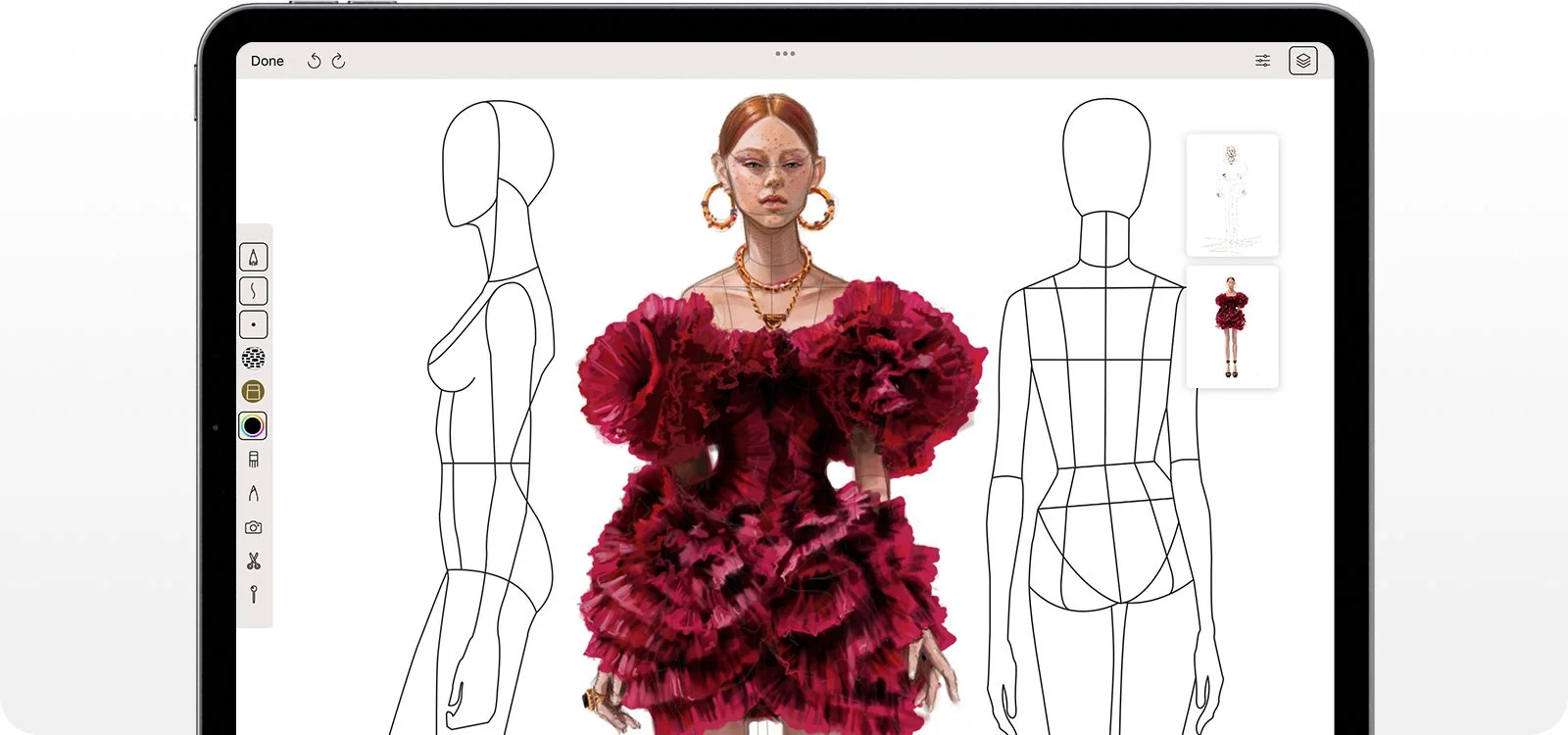 Pret-a-Template for fashion sketching