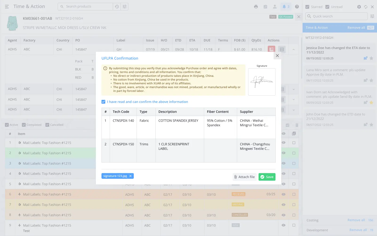 plm regulatory compliance