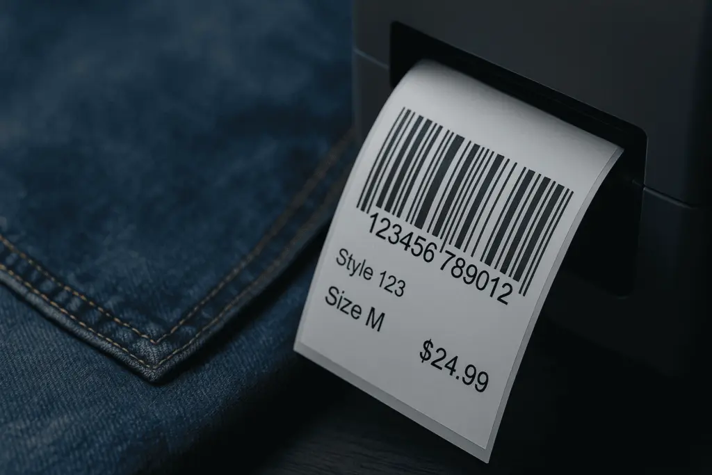 barcodes for clothing