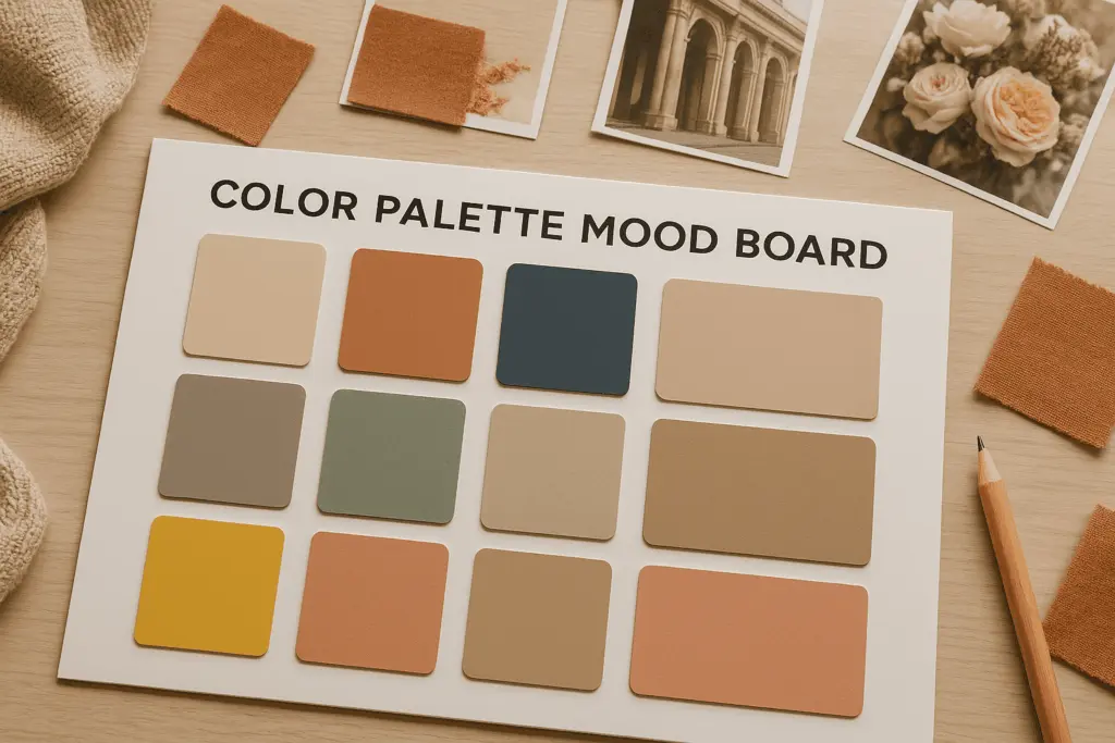 color mood board