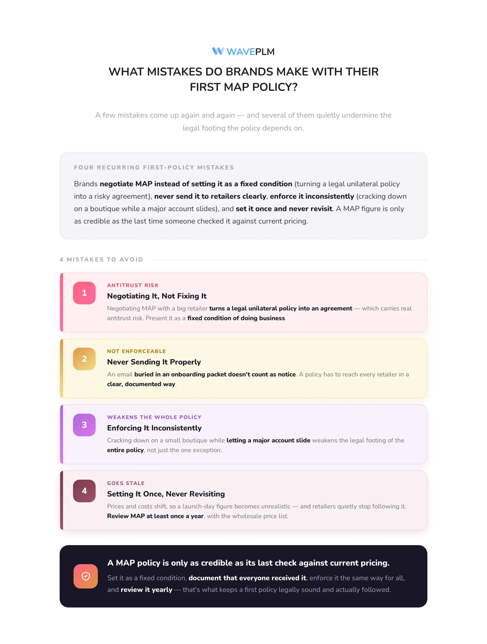 What Mistakes Do Brands Make With Their First MAP Policy